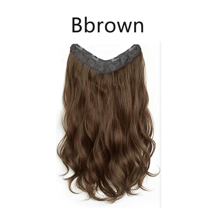 Natural hair extension wig