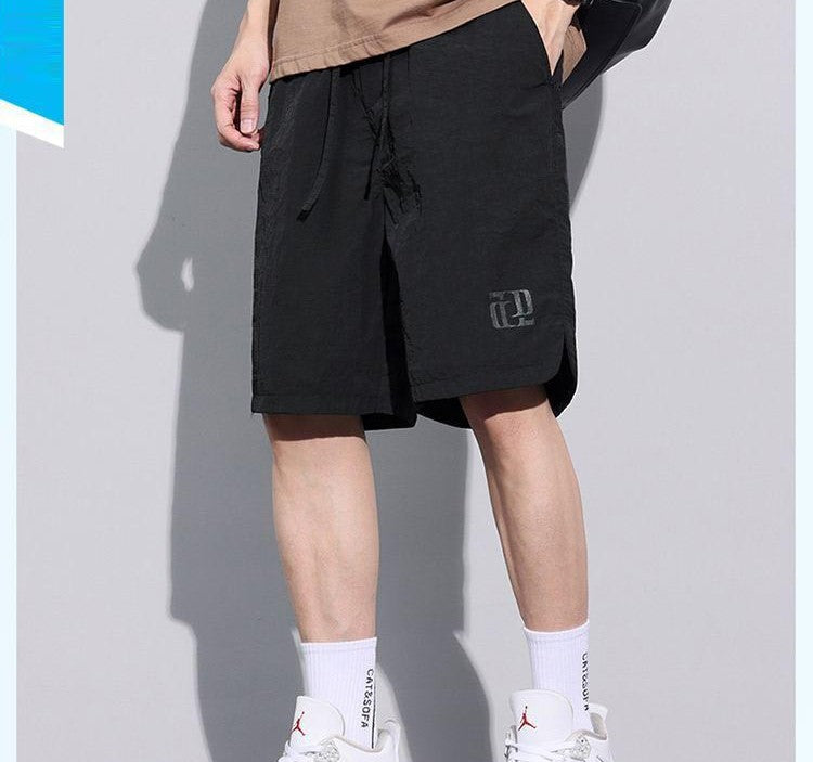 zd357-Men's summer ice silk thin casual shorts