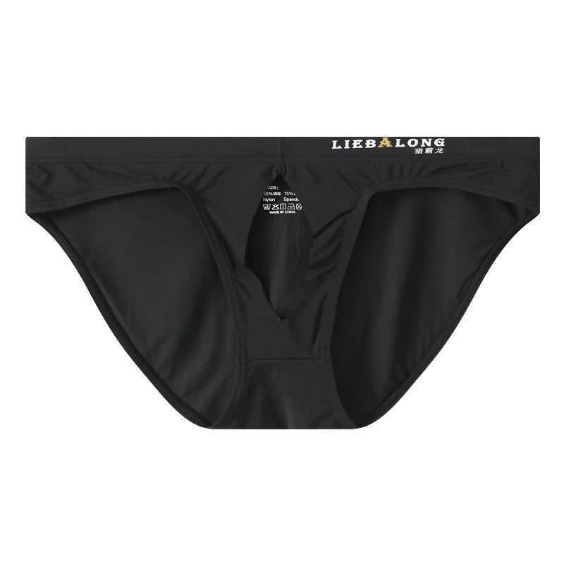 zd242-Low waist sexy ice silk men's briefs اشتري 1 و إحصول على 3 مجانا