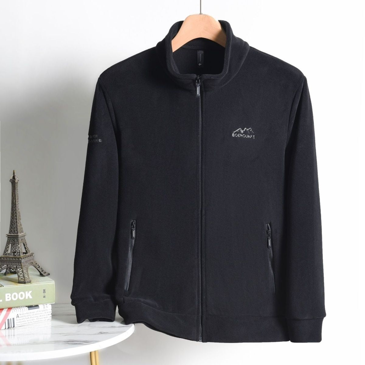 zd263-Spring and autumn men's double-faced fleece thick warm cardigan jacket