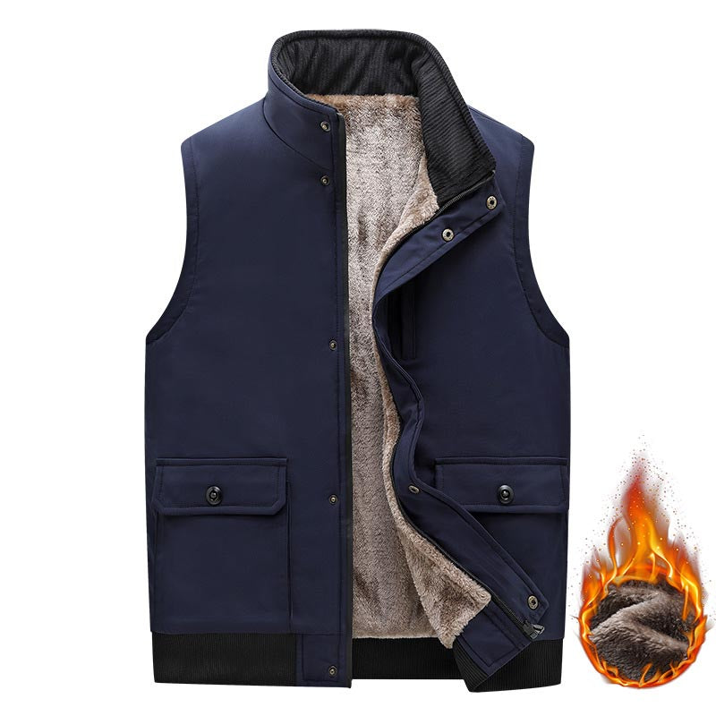 Men's autumn and winter fleece vest