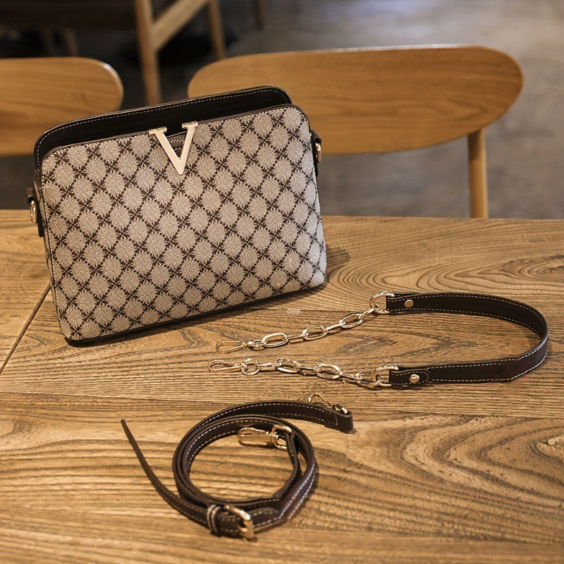 zp513-New women's fashionable and easy-to-wear retro printed shoulder bag