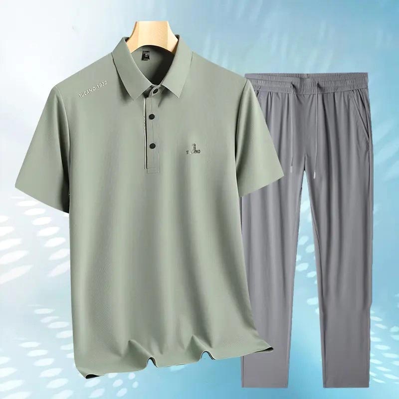 zd332-Breathable, skin-friendly, quick-drying POLO shirt loose suit