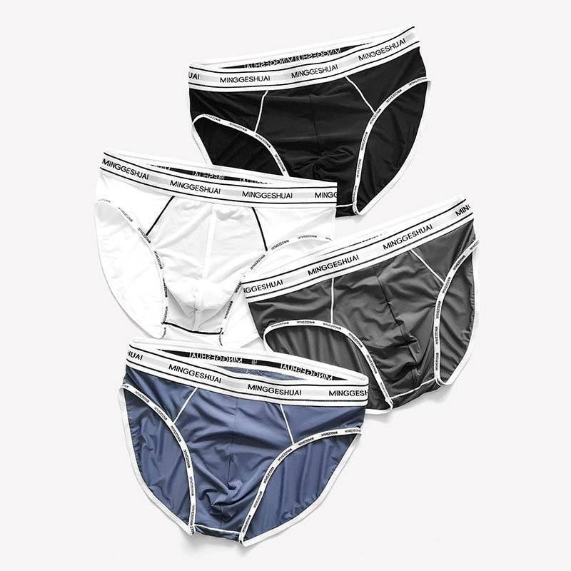 zd336-Men's breathable ice silk quick-drying underwear