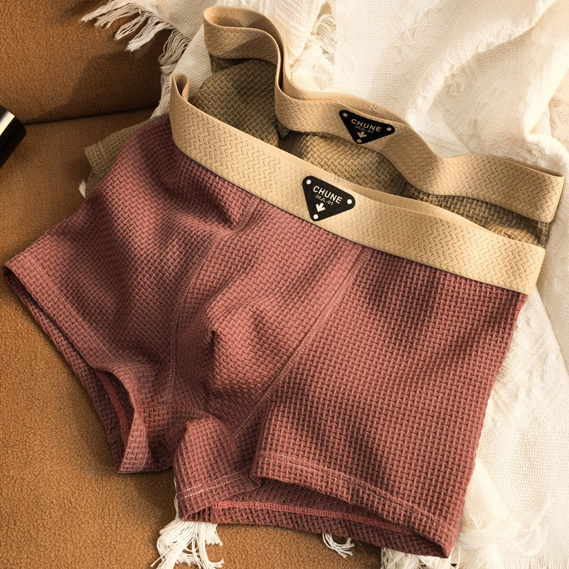 zd354-Solid color breathable and comfortable men's underwear