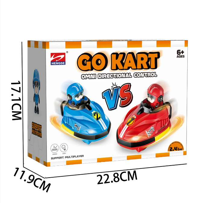 Children's double remote control battle bumper car toy