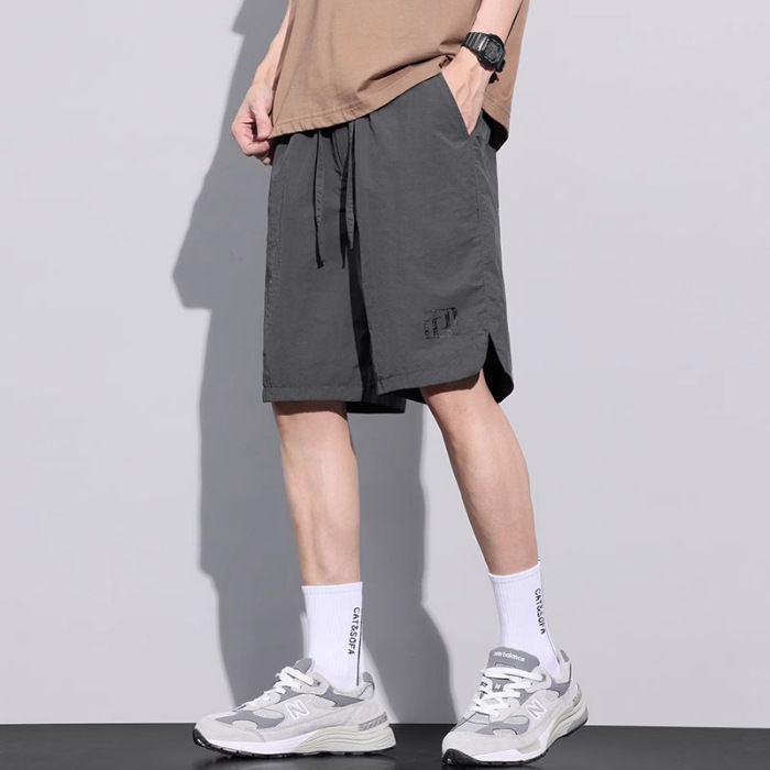 zd357-Men's summer ice silk thin casual shorts