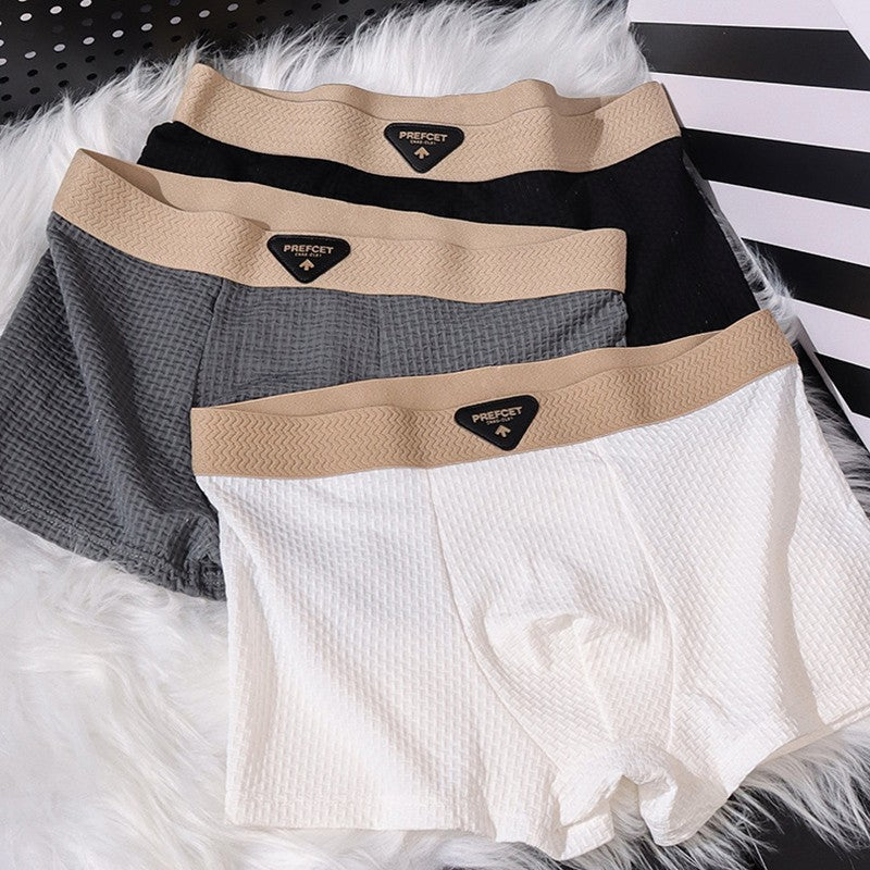 Men's New Ice Silk Breathable Boxer Briefs