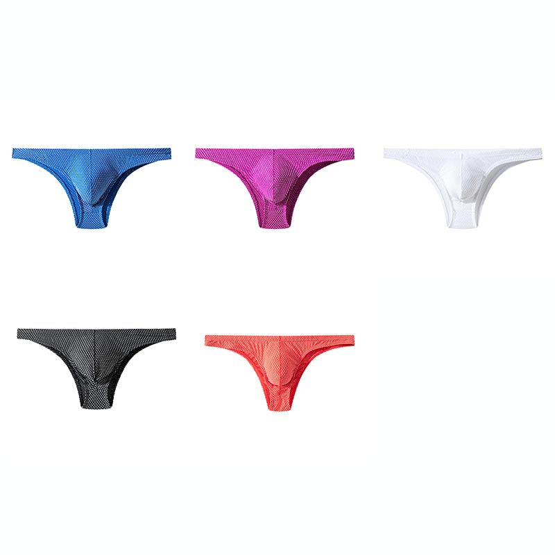 zd388-Men's sexy high-elastic nylon low-waist briefs