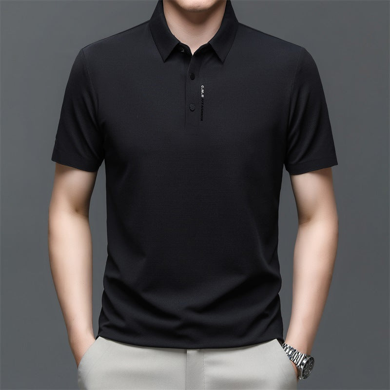 Men's Summer Printed Thin Business Polo Shirt