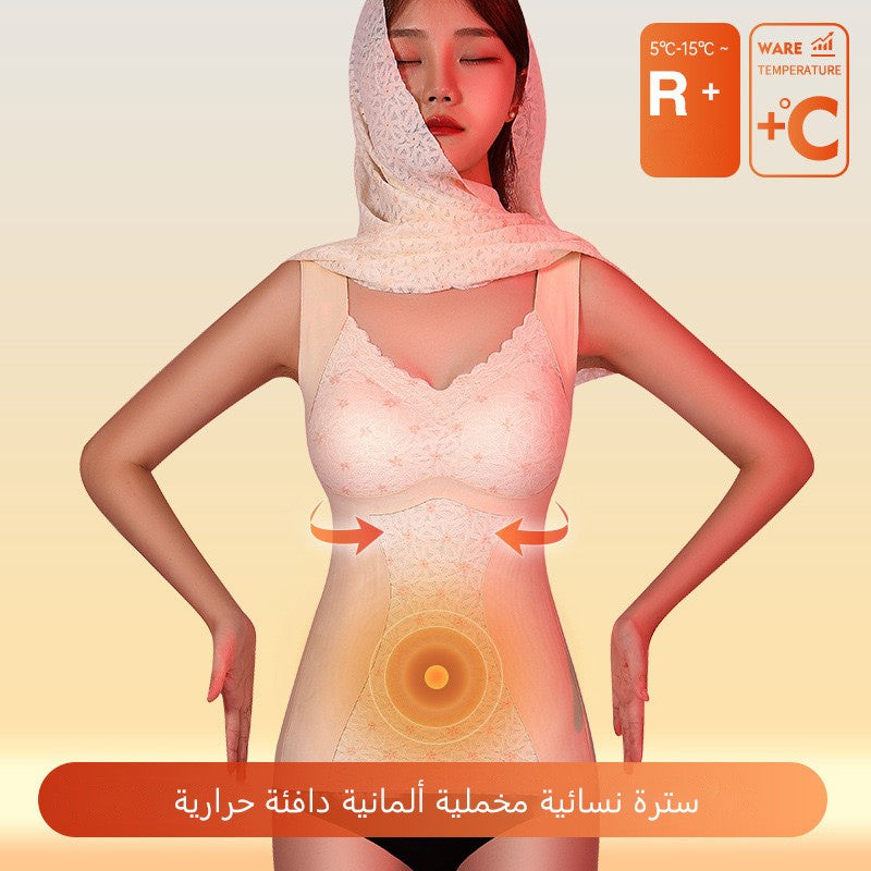 zp166-Antibacterial heating thermal vest Shide velvet bottoming autumn coat