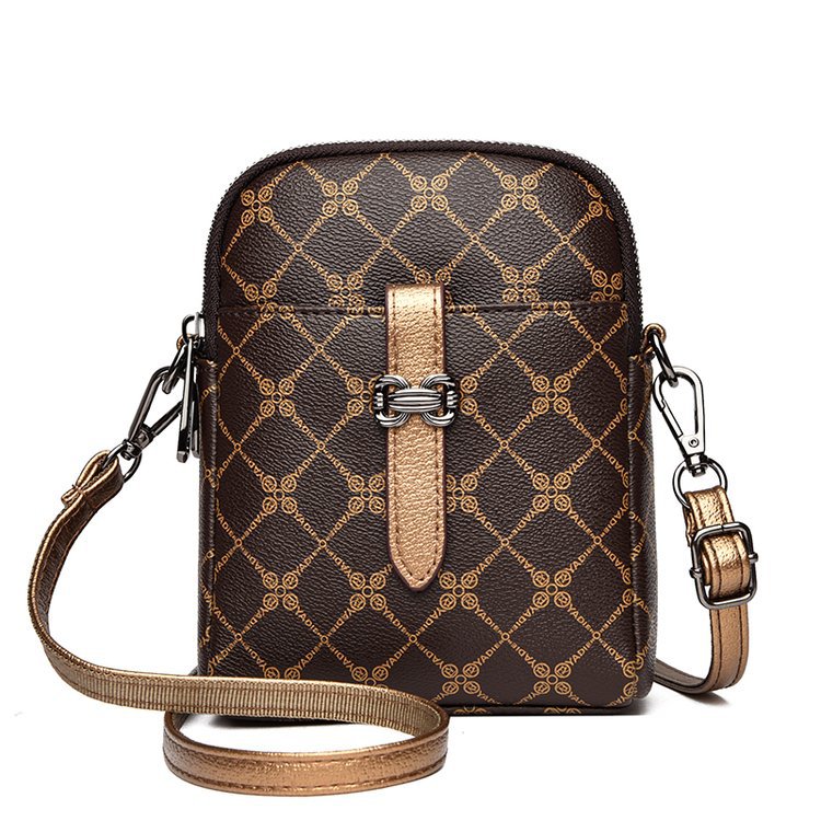 Soft leather printed fashion crossbody bag