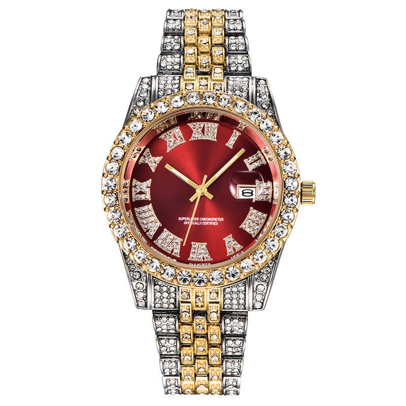 Iced Out Moissanite Lady Diamond Watch