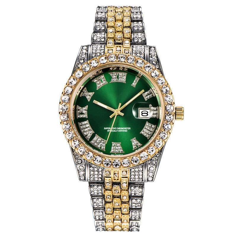 Iced Out Moissanite Lady Diamond Watch