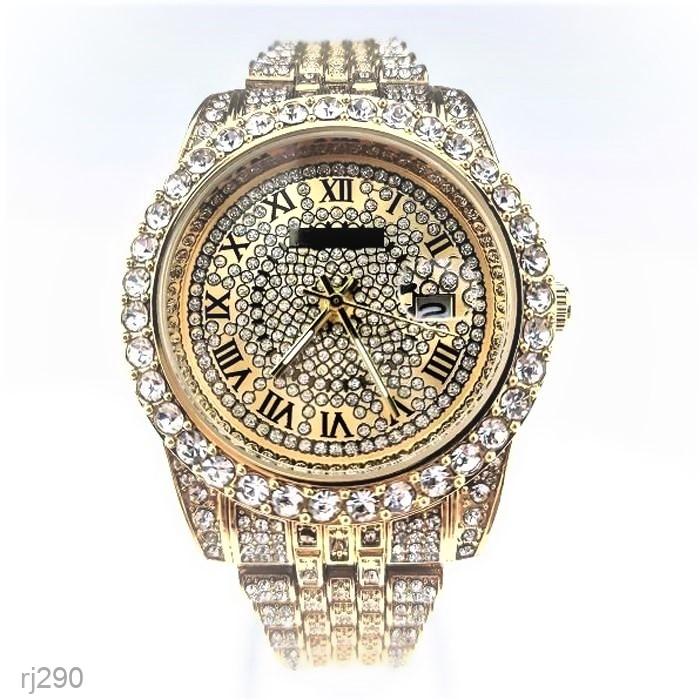 Iced Out Moissanite Lady Diamond Watch