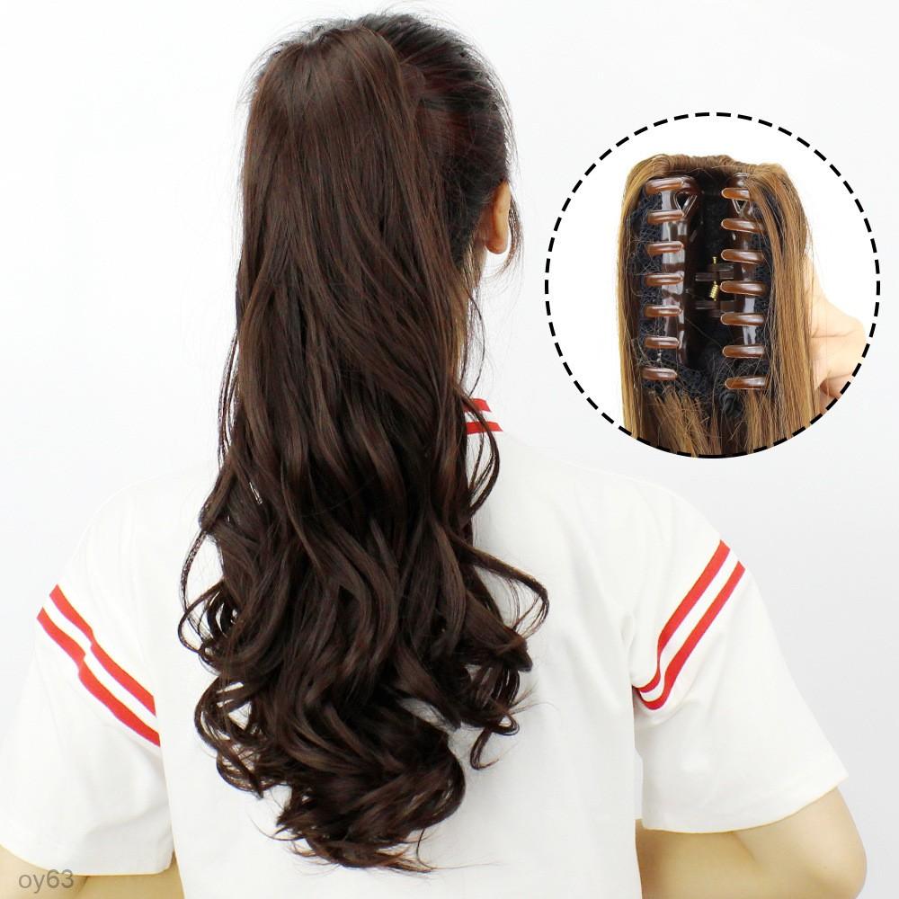 🎁 Free gift for the first 100 customers!  2025 Ponytail claw clip wig realistic invisible long curly hair big wavy ponytail