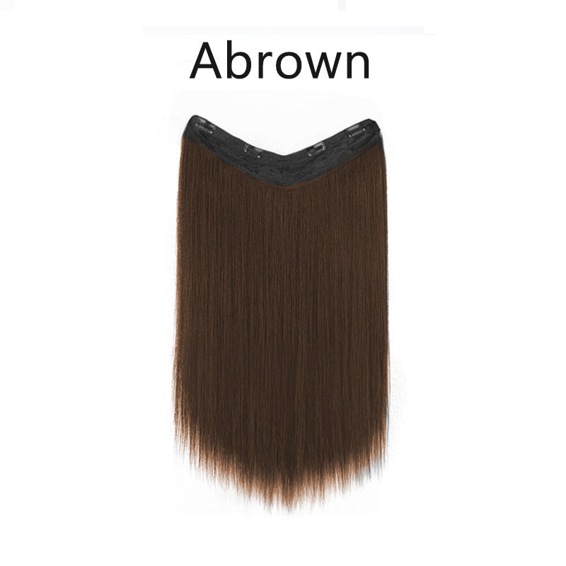 Natural hair extension wig