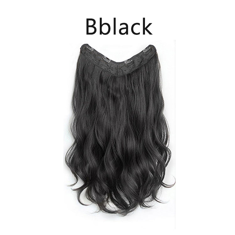 Natural hair extension wig