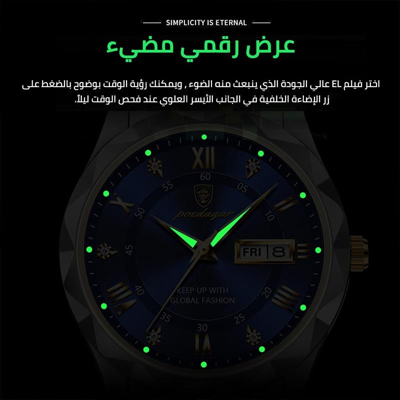 kuu70-Men's Fashion Luxury Waterproof Luminous Watch