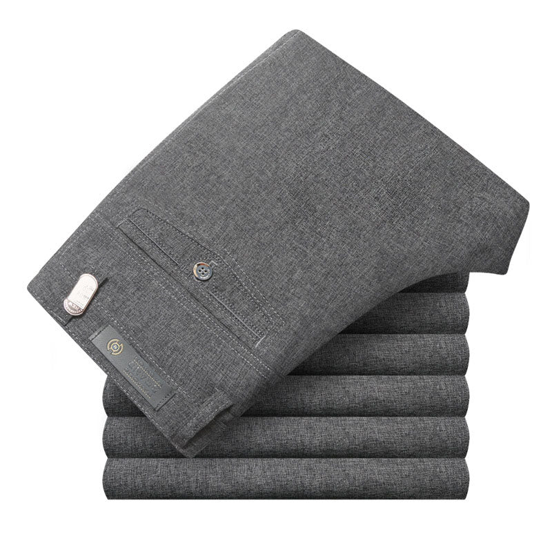 muu322-Men's Thin Linen Casual Trousers