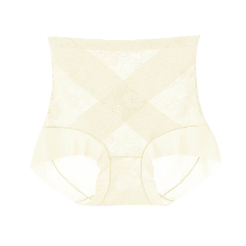 Lace high waist tummy control panties for women
