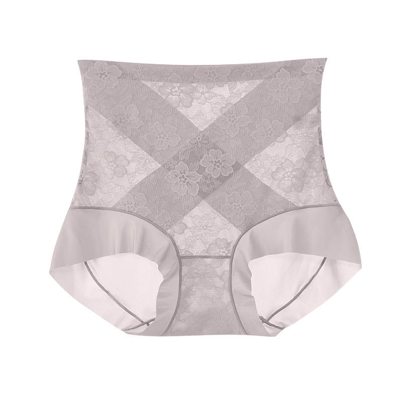 Lace high waist tummy control panties for women