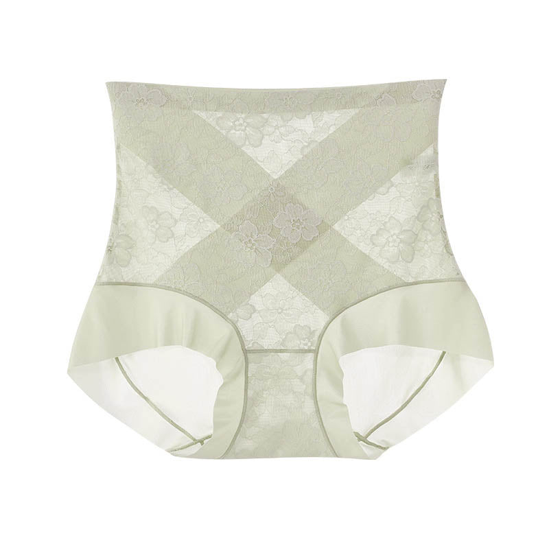 Lace high waist tummy control panties for women
