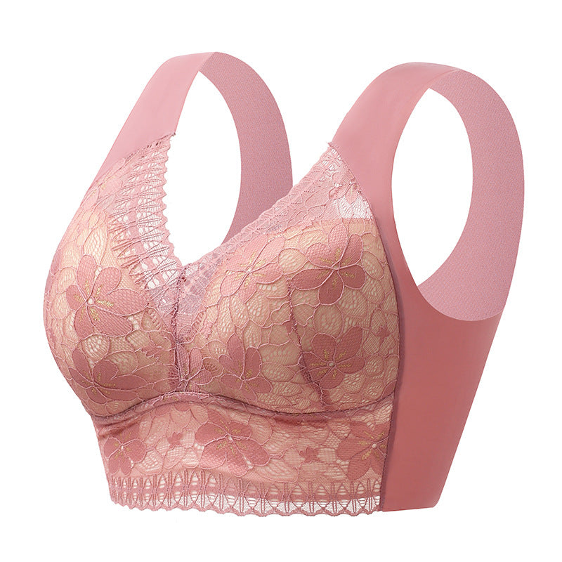 2024 Adjustable push-up anti-sagging anti-shock fixed cup bra