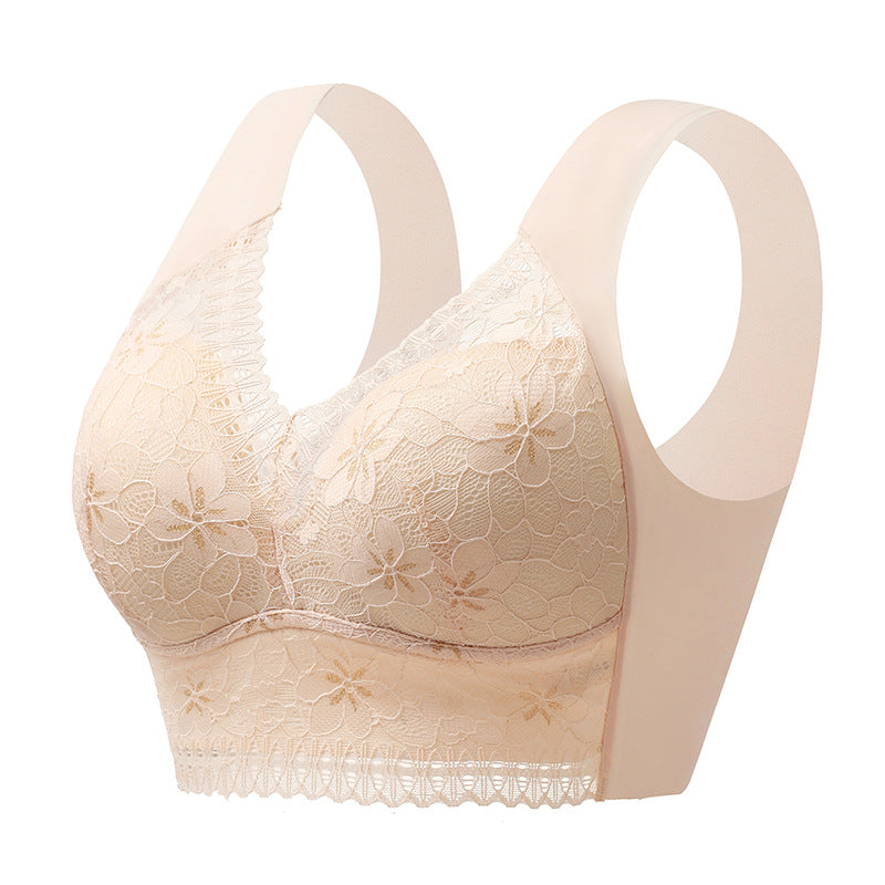 2024 Adjustable push-up anti-sagging anti-shock fixed cup bra