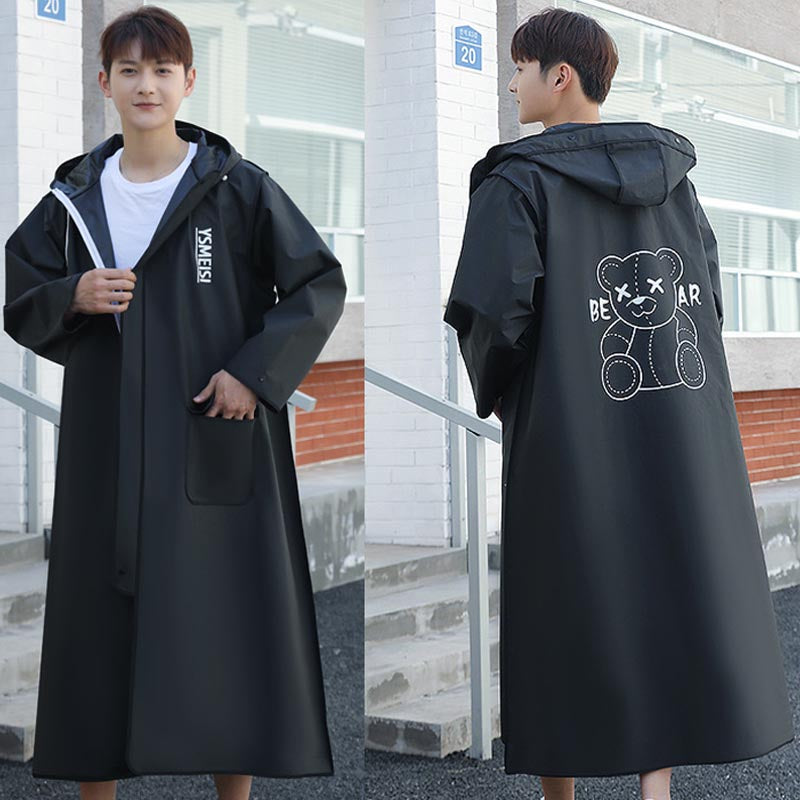 lsp25-Men's and women's extra long full body raincoat