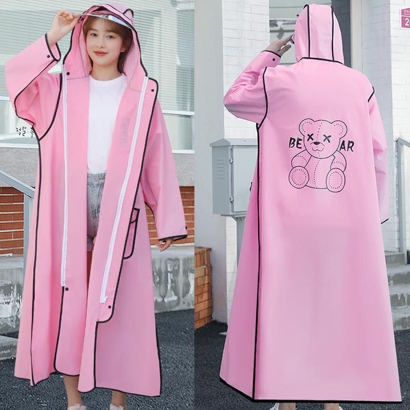 lsp25-Men's and women's extra long full body raincoat