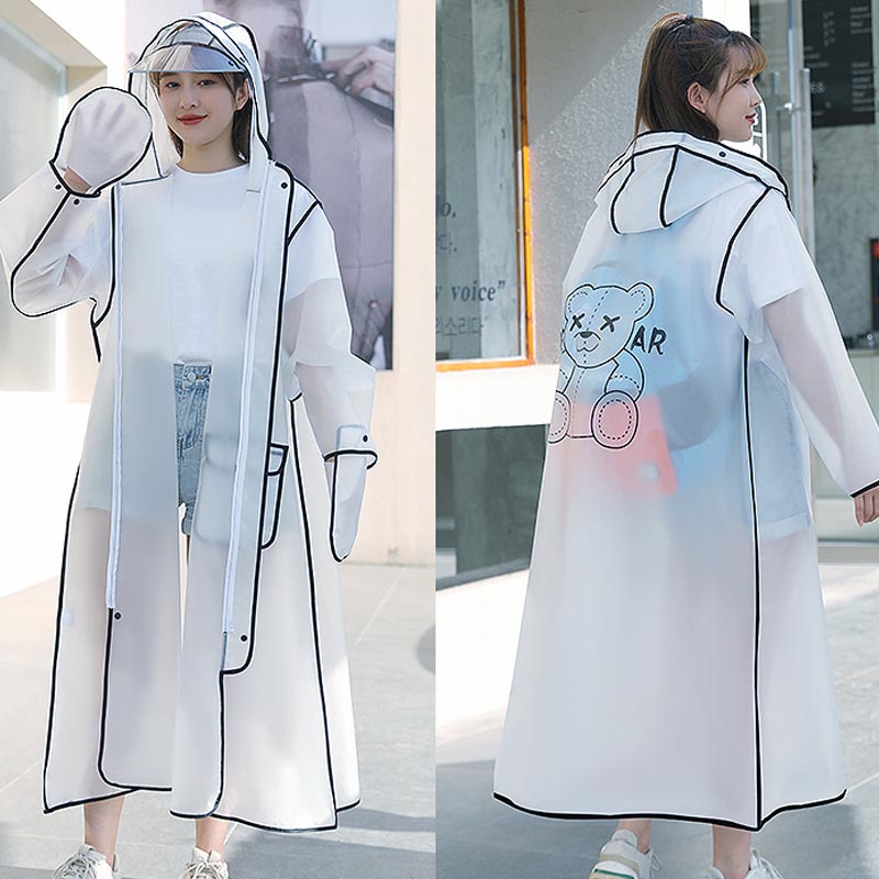 lsp25-Men's and women's extra long full body raincoat