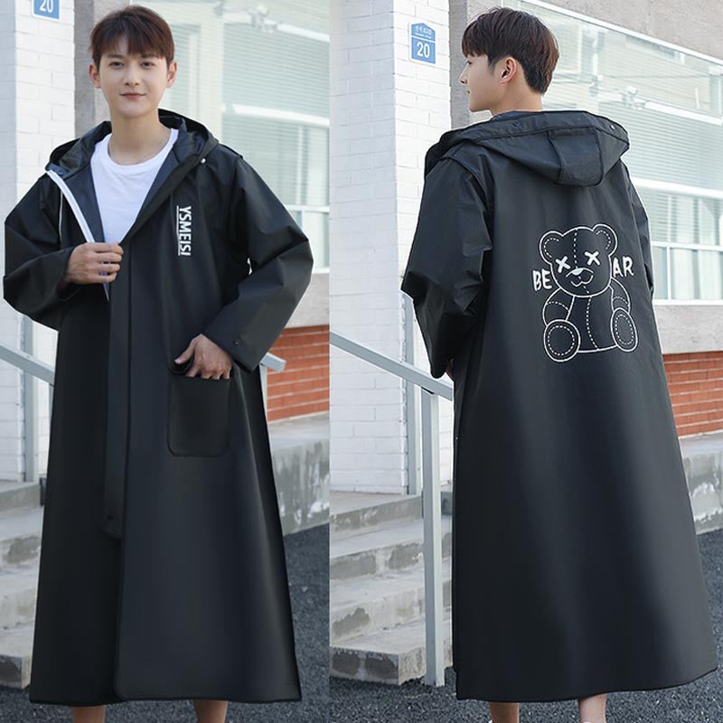 lsp25-Men's and women's extra long full body raincoat