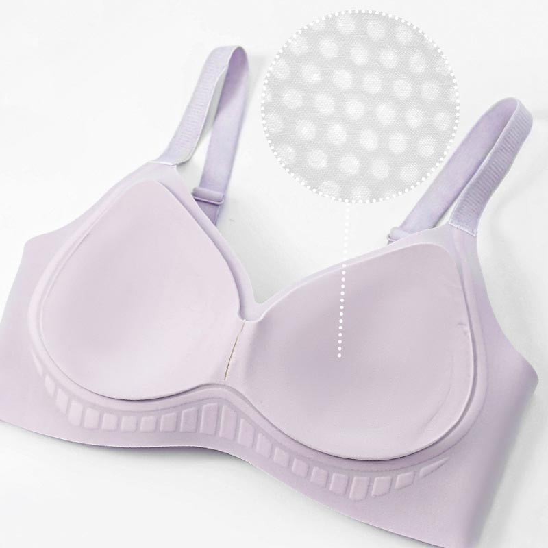 zp203-Women's Fixed Breathable Cup Wireless Bra