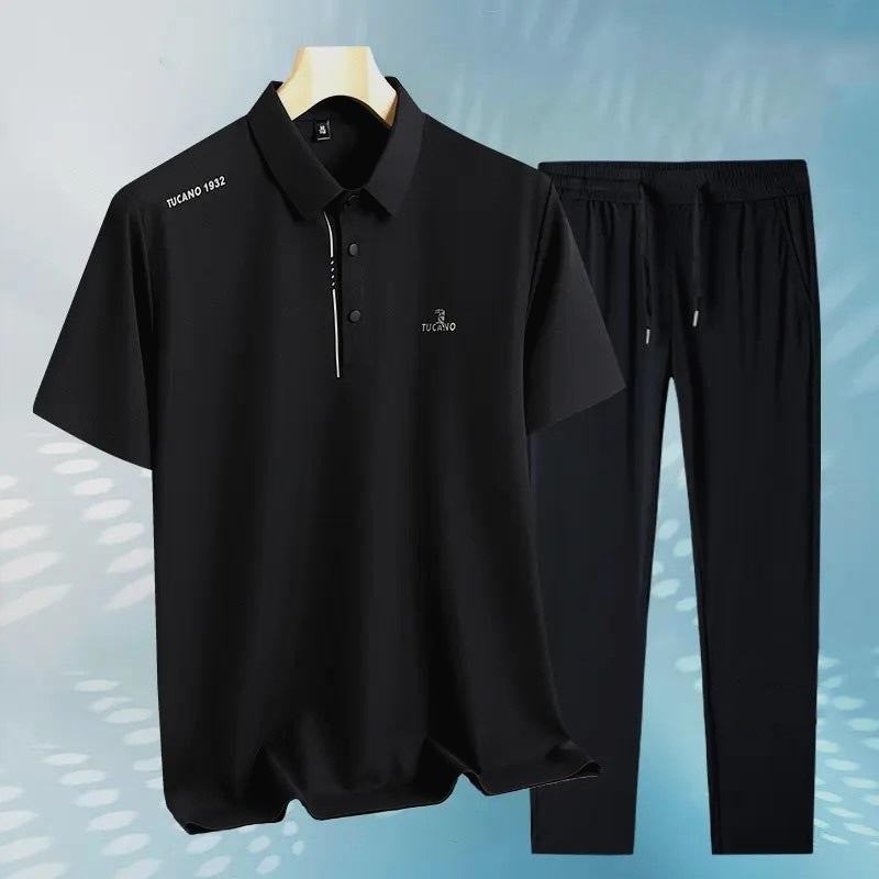 zd332-Breathable, skin-friendly, quick-drying POLO shirt loose suit