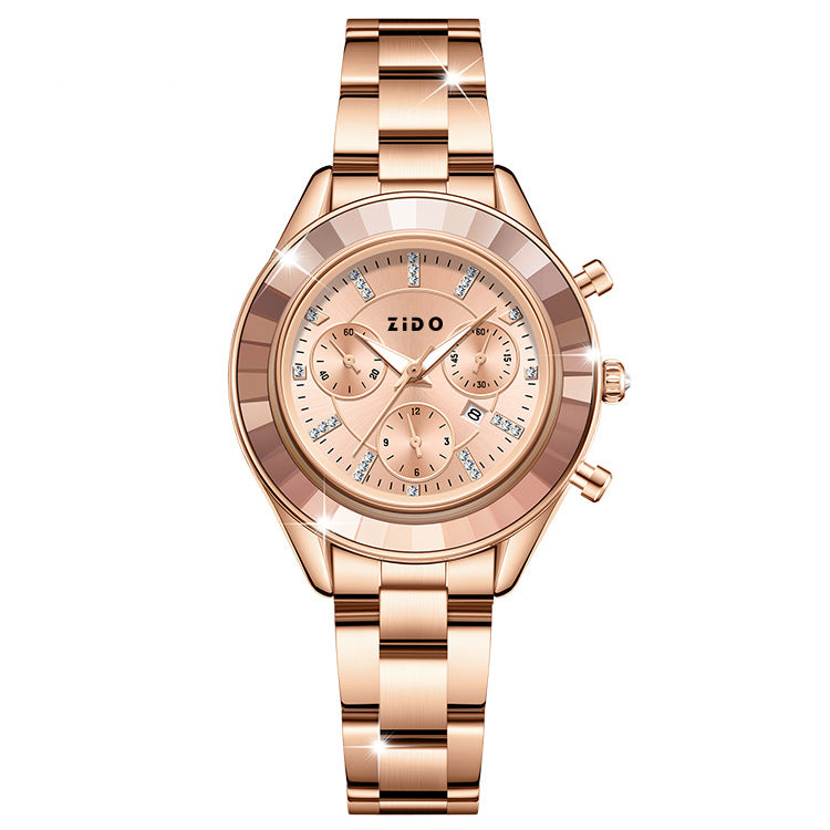 Ladies' fashionable and versatile light luxury quartz watch