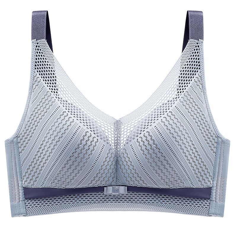 zp457-Women's ultra-thin mesh breathable full cup bra