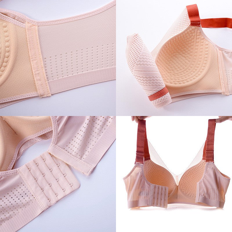 rob457-Women's ultra-thin mesh breathable full cup bra  توصيل مجاني! اشتري 2 واحصل على 1 مجانا!