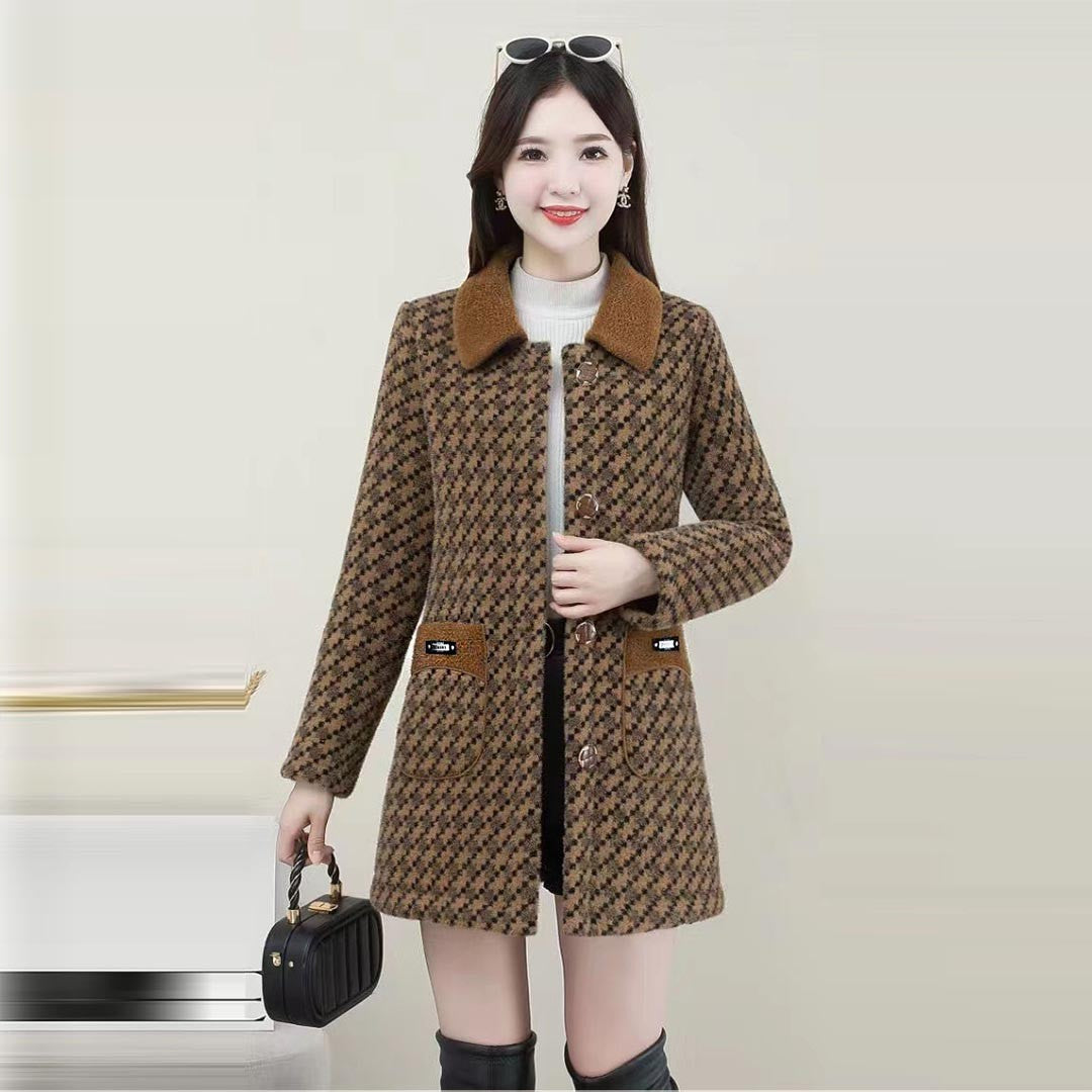 Women's autumn and winter mid-length fashionable coat