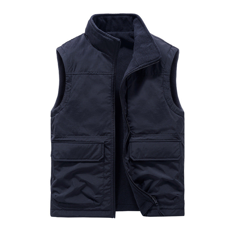 zd261-Thickened velvet men's casual workwear vest