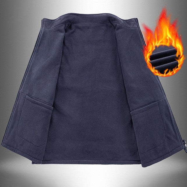 zd261-Thickened velvet men's casual workwear vest