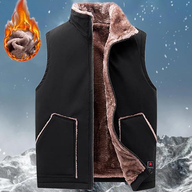 Men's autumn and winter fleece vest