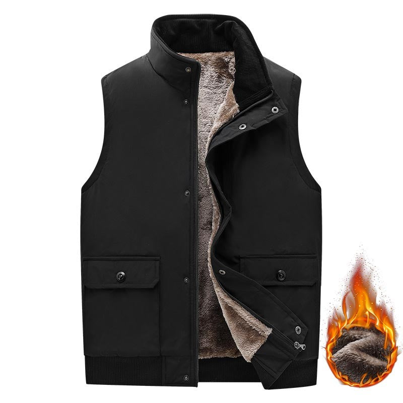 Men's autumn and winter fleece vest