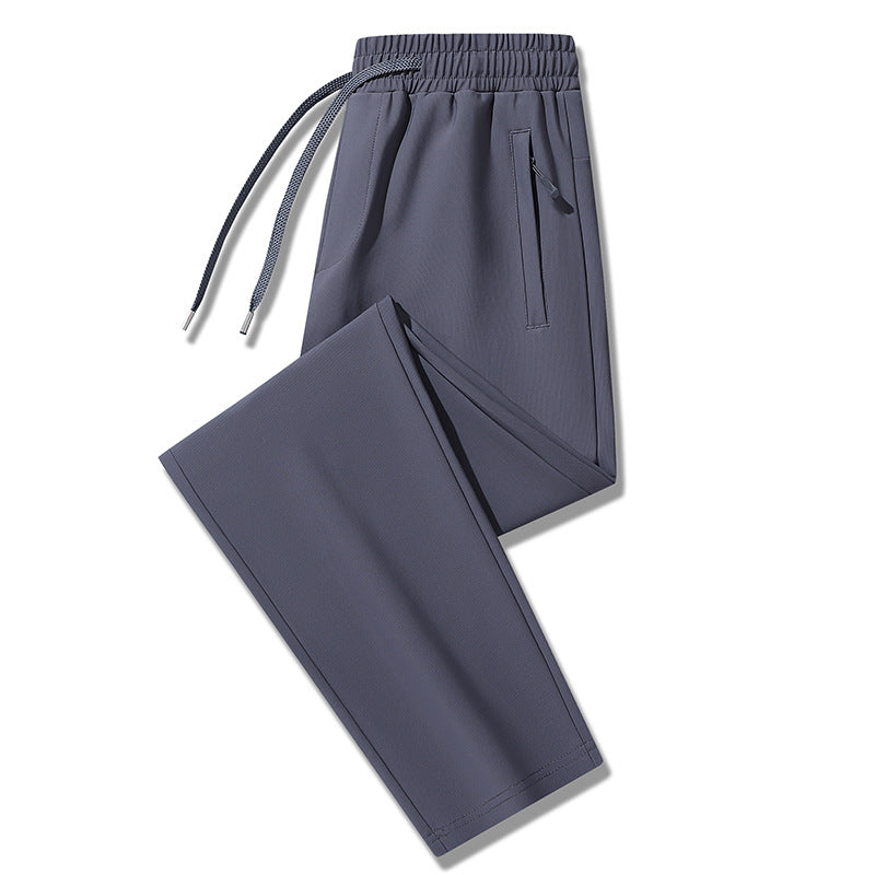 Men's new nylon stretch business casual trousers