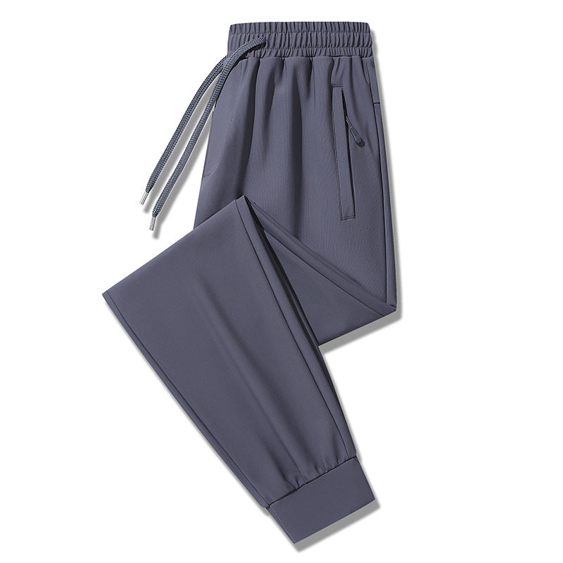 Men's new nylon stretch business casual trousers