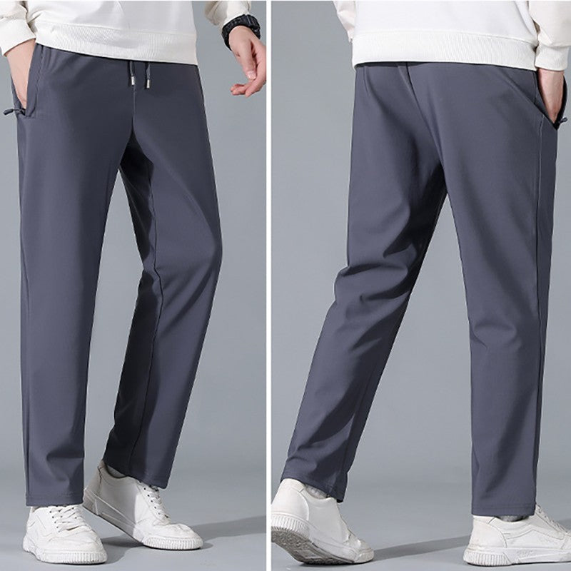 Men's new nylon stretch business casual trousers
