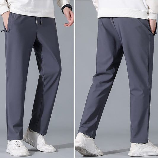 Men's new nylon stretch business casual trousers