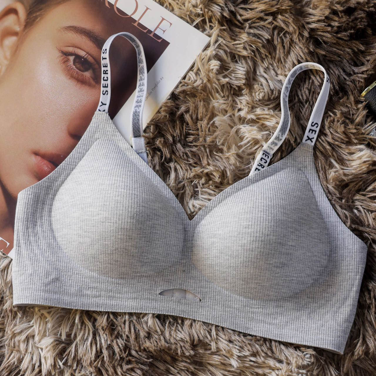 zp543-No-rim seamless comfortable bra for women