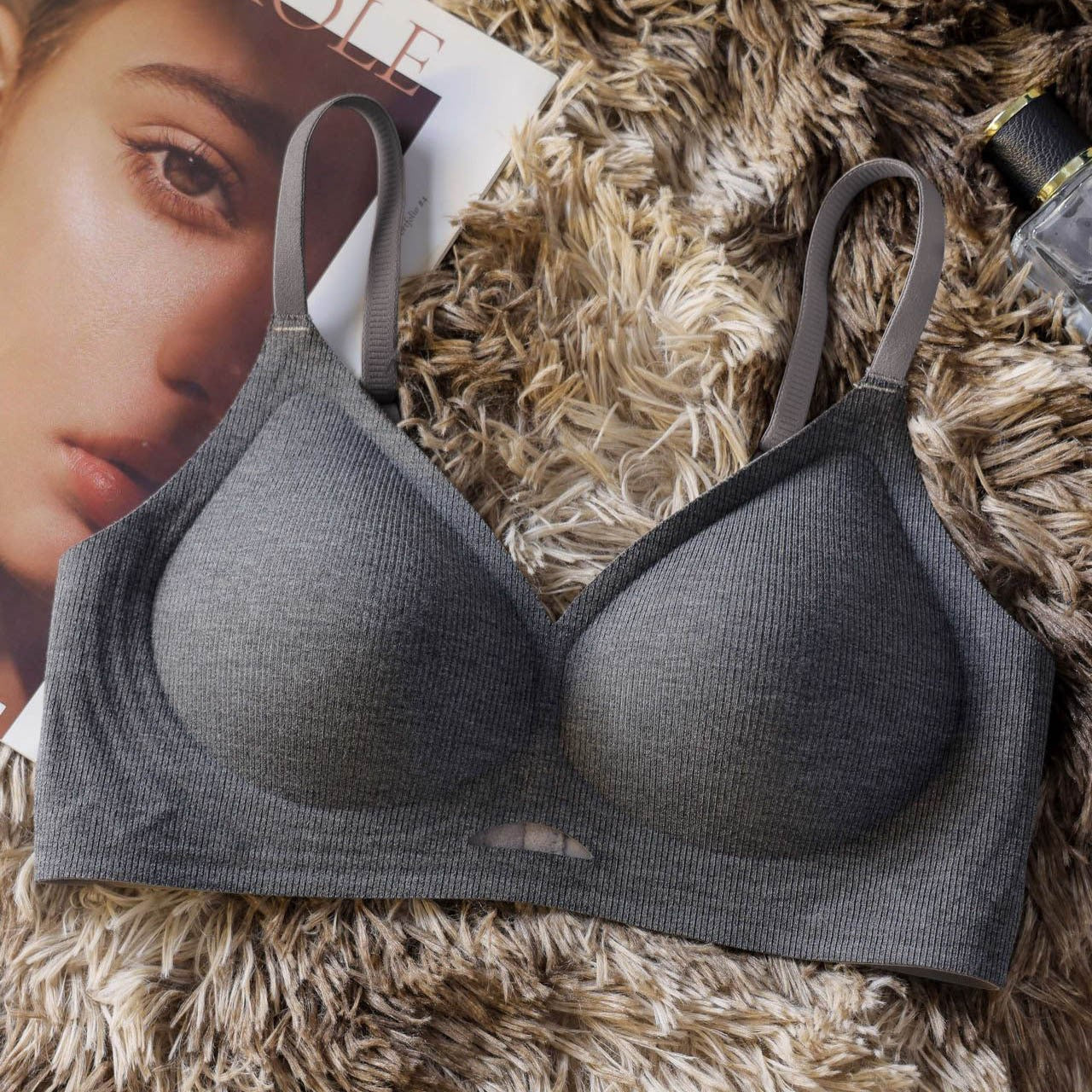 zp543-No-rim seamless comfortable bra for women