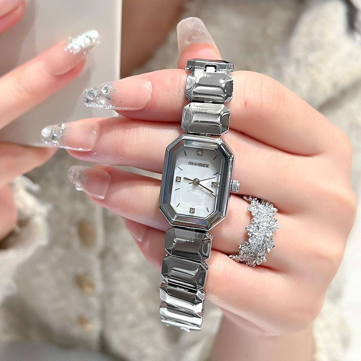 zp558-Simple Square Women's Quartz Watch
